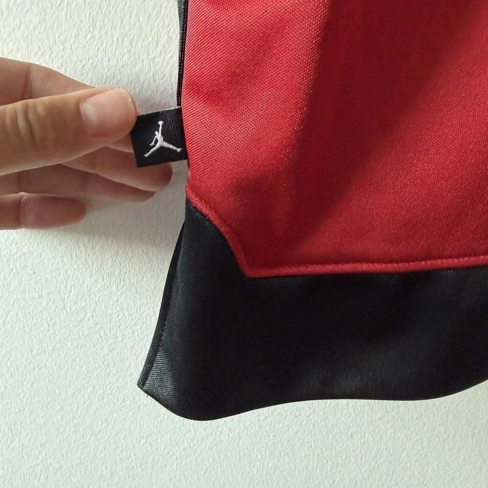 2005 Air Jordan 20th Anniversary Red Jersey Tank Black Trim Basketball Sz M RARE